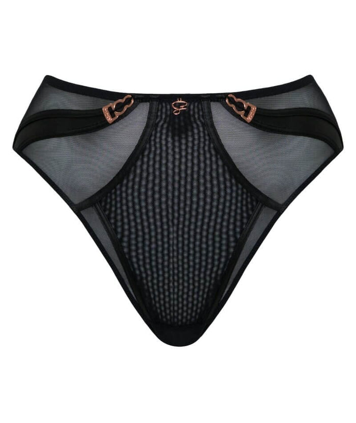 Scantilly Suspense High Waist Brief - Black Knickers