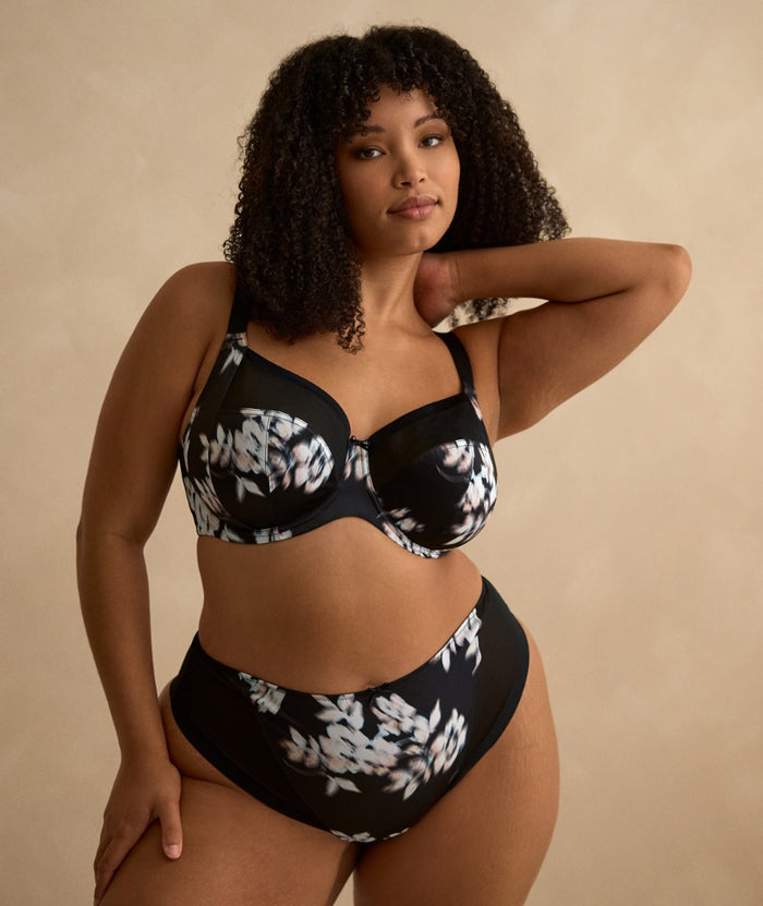 Sculptresse Bliss Full Cup Underwire Bra - Black/Floral