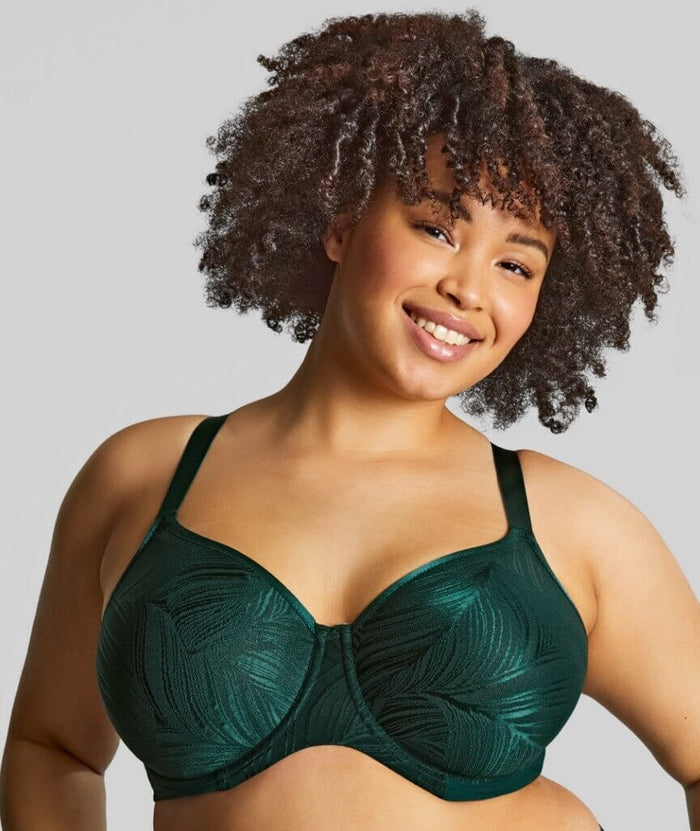 Sculptresse Illuminate Non Padded Full Cup T-Shirt Bra - Dark Green Bras