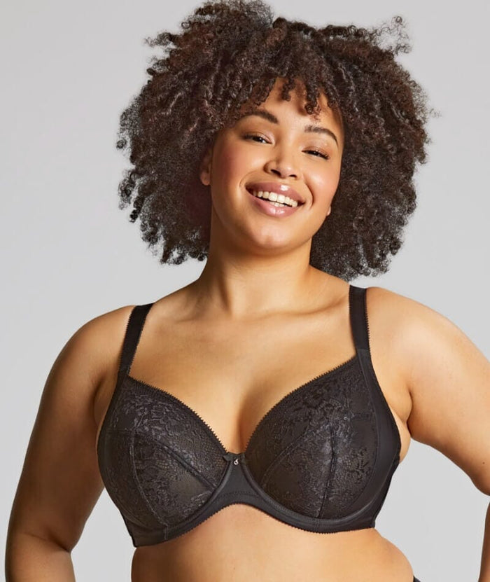 Sculptresse Roxie Plunge Underwired Bra - Black Bras