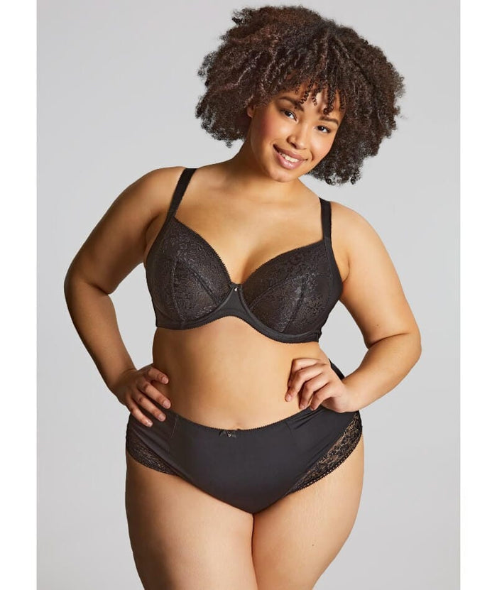 Sculptresse Roxie Plunge Underwired Bra - Black Bras