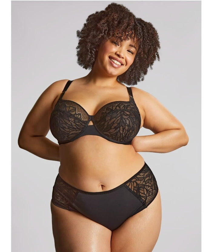 Sculptresse Sophia Deep Brief - Black Knickers