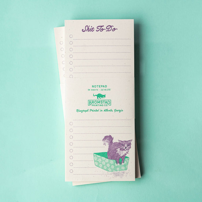 Shit To Do - Risograph Notepad