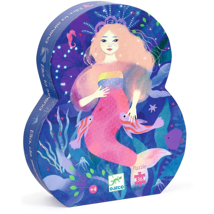 Silhouette Puzzles Ella the Mermaid
