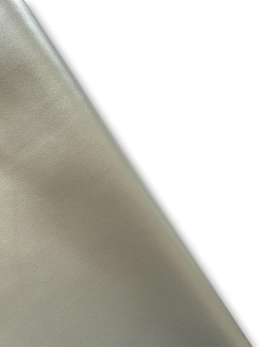 Silver Pearlized Italian Nappa Lambskin shown in a full product view