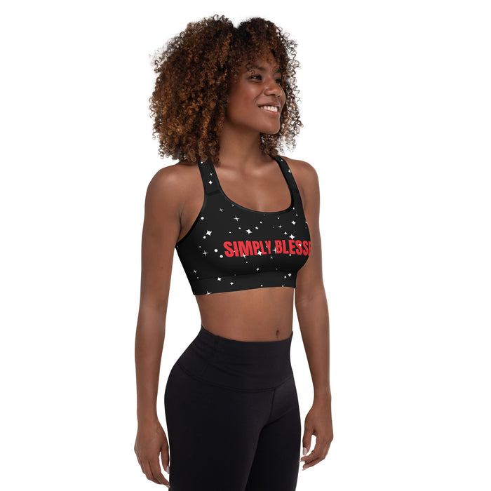 Simply Blessed Red Padded Sports Bra