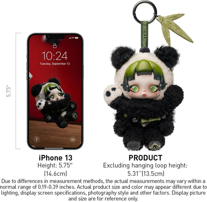 Skull Panda Lazy Panda Plush Doll Pendant