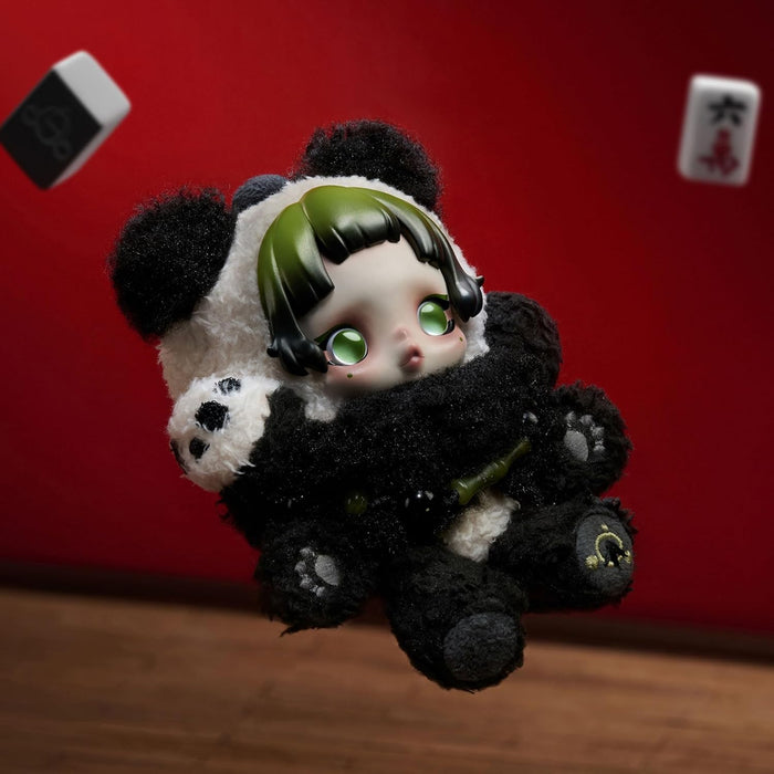 Skull Panda Lazy Panda Plush Doll Pendant