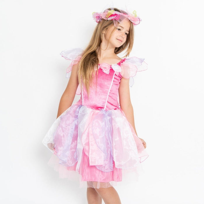 Sky Fairy Dress Pink - letsdressup.com.au - Girls Dress Ups