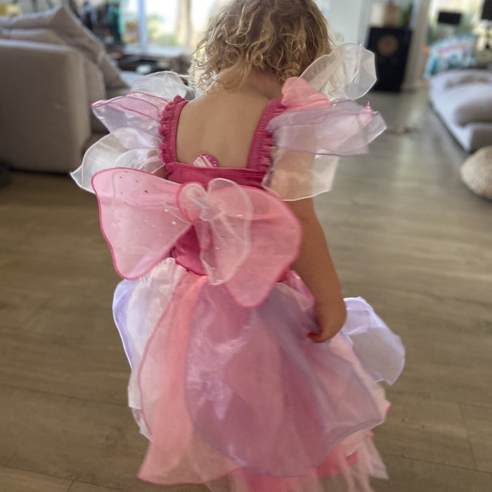 Sky Fairy Dress Pink - letsdressup.com.au - Girls Dress Ups