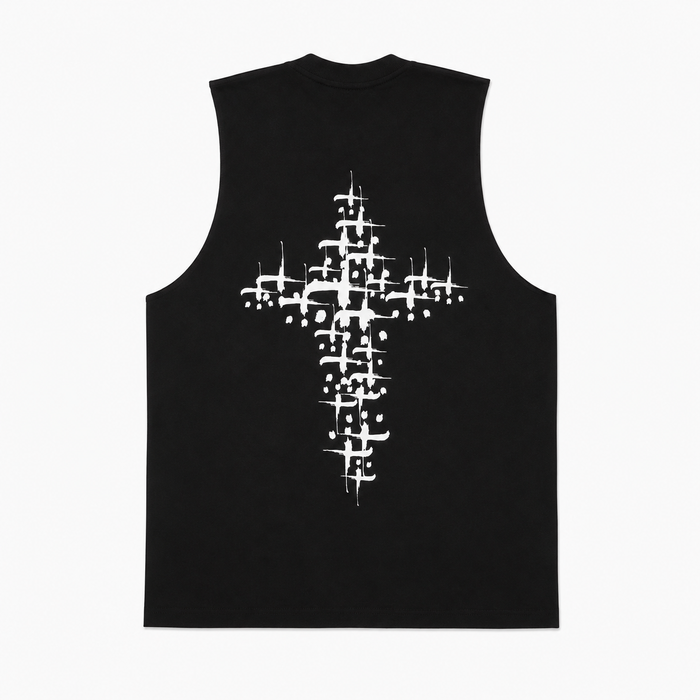 Sleeveless Tee 'BLACKLETTER'