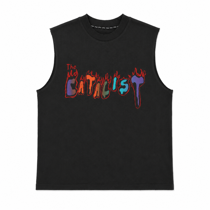 Sleeveless Tee ’BURNED THE CATALIST’