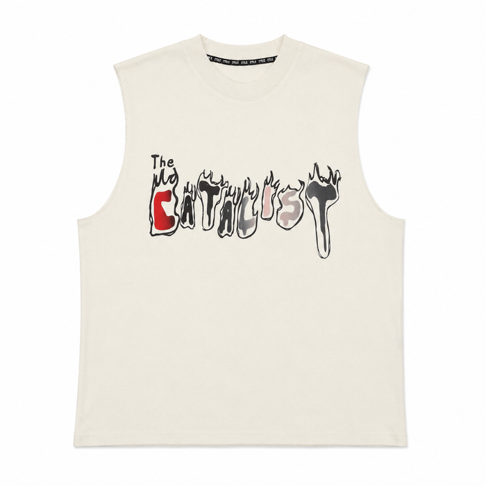 Sleeveless Tee ’BURNED THE CATALIST’