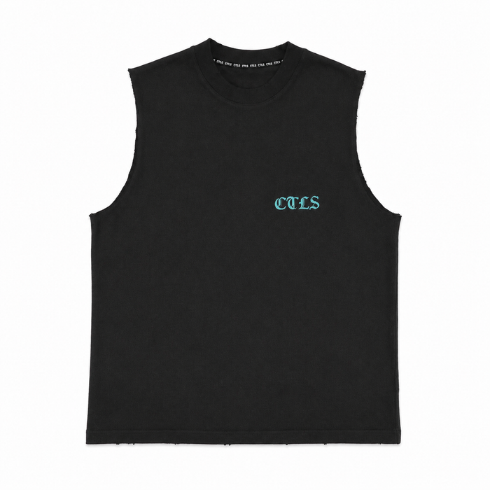 Sleeveless Tee 'HORSE & MOTORCYCLE'