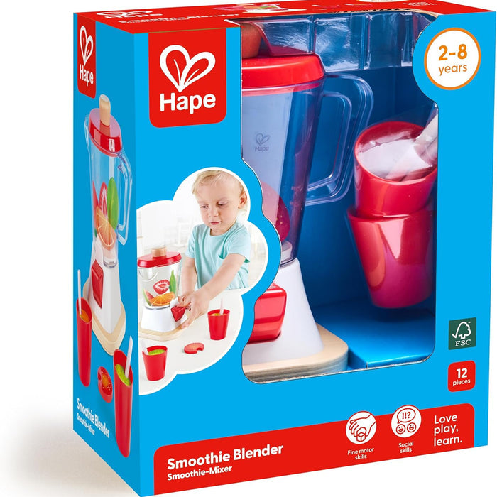 Hape Smoothie Blender toy set packaging on a white background