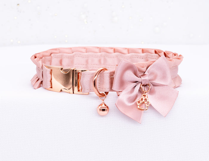 Snap Buckle Puppy Style BDSM Collar in Rose Gold