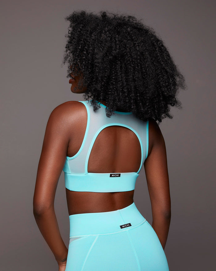 Solstice Longline Bra - Island Blue