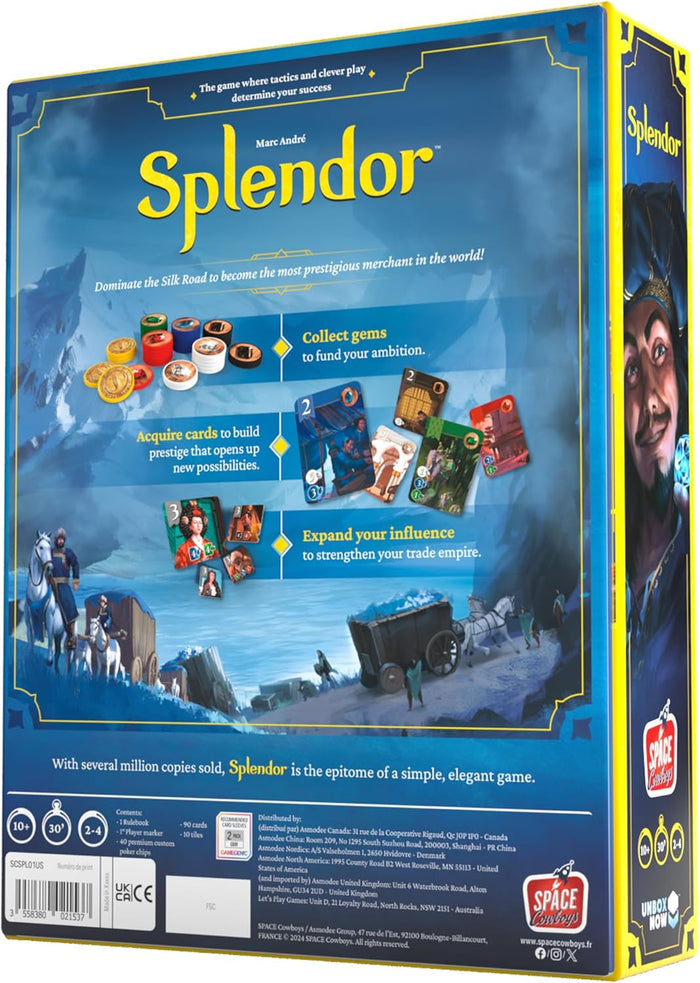 Back of Splendor Box