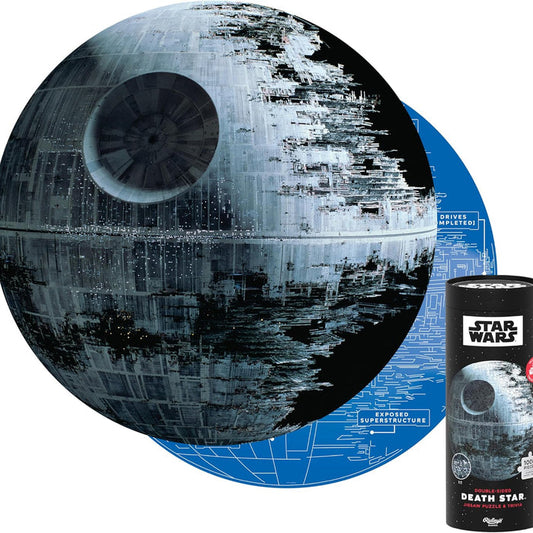 Star Wars Death Star two sided puzzle on a white background