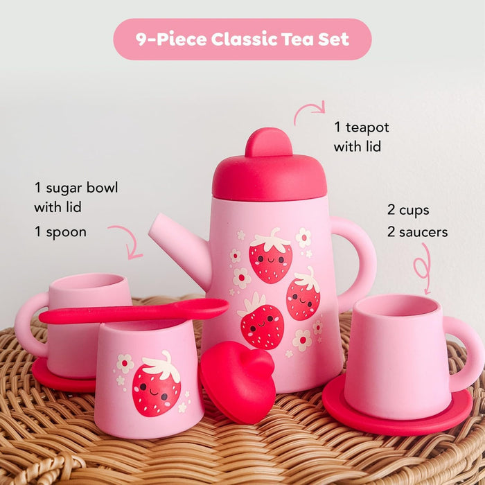 Strawberry Patch Silicone Tea Set