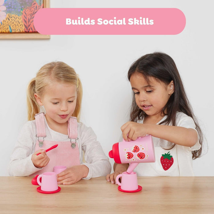 Strawberry Patch Silicone Tea Set