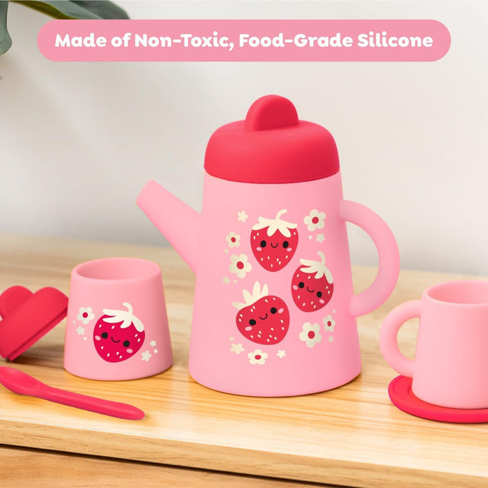 Strawberry Patch Silicone Tea Set