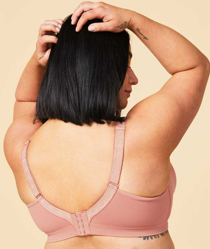 Sugar Candy Fuller Bust Seamless F-HH Cup Lounge Bra - Rosewood Bras