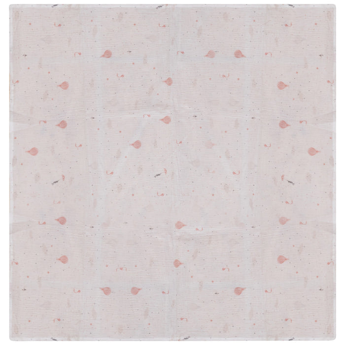 swaddle all over balloon print muslin - ivory