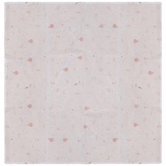 swaddle all over balloon print muslin - ivory