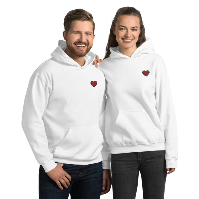 Sweethearts Couple Embroidered Unisex Hoodies