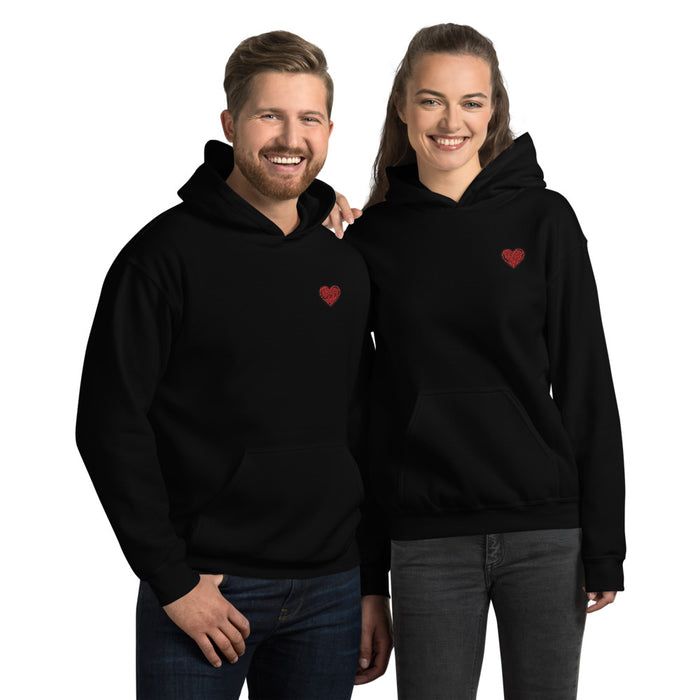 Sweethearts Couple Embroidered Unisex Hoodies
