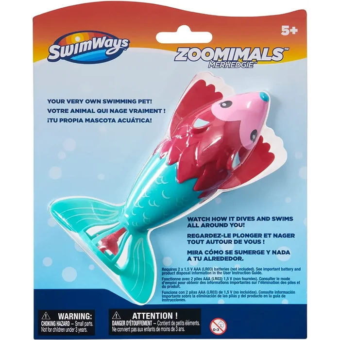 Swimways Zoomimals Merhedgie Battery Operated