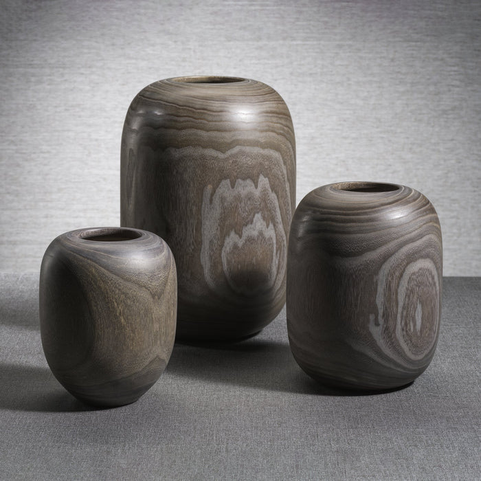 Sylva Decortive Wood Vase - Vases by Carlyle Avenue