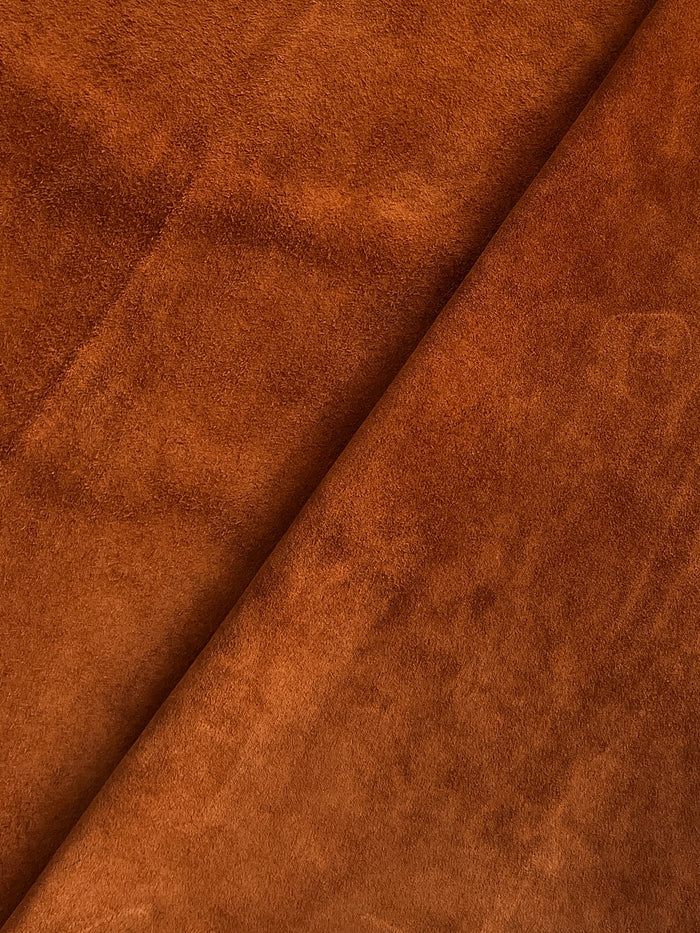 Tan Cow Suede alternate view showing color and surface finish