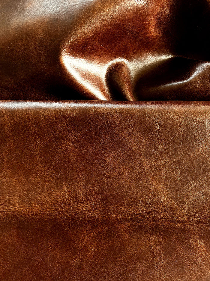 Terracotta Pull-Up Cowhide additional view showing material finish
