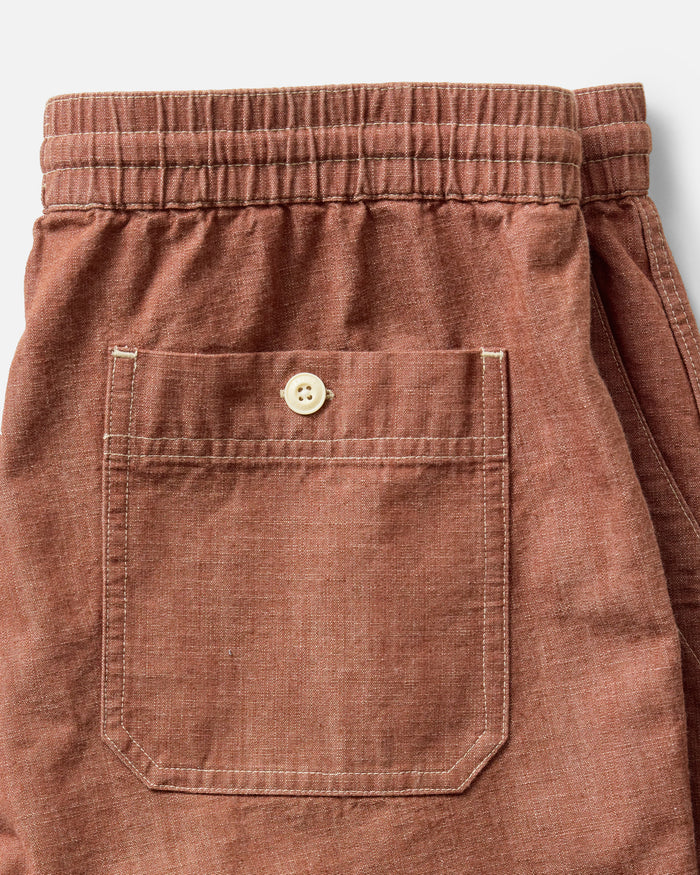 The Breakwater Short in Brick Chambray