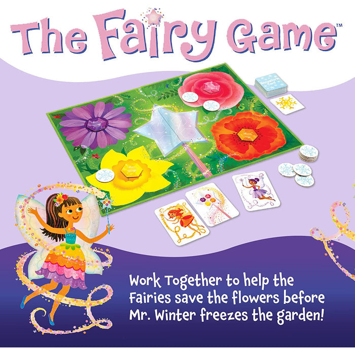 Contents of The Fairy Game on a purple and white background.