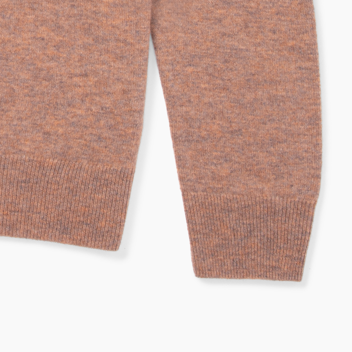 The Garrison Crewneck Sweater in Merino Cashmere - Autumn Heather