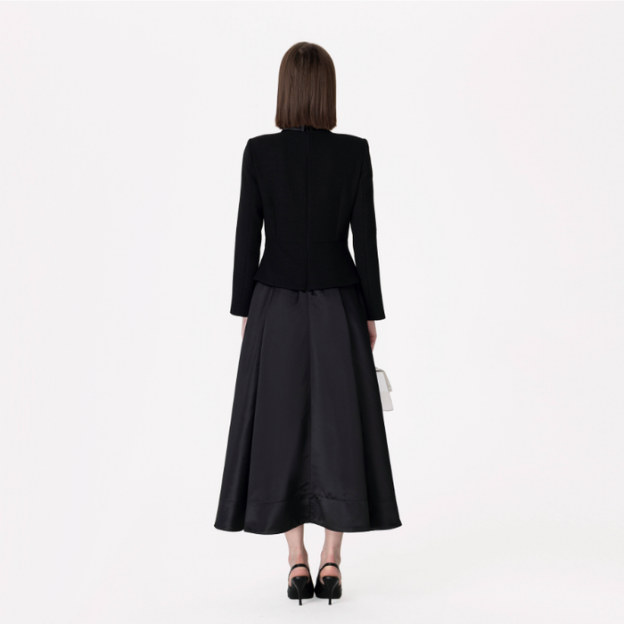 The "Manor" Black Tweed Dress Winteres