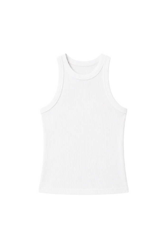 Sold Out NYC The Not So Basic Tank in white