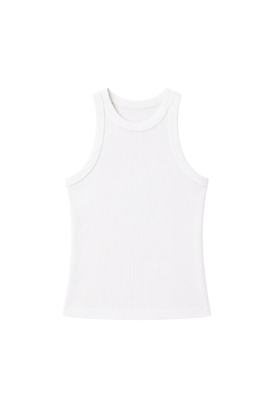 Sold Out NYC The Not So Basic Tank in white