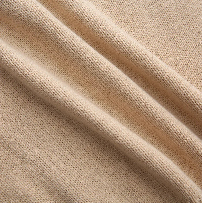 top l/s embroidered horse sweater - natural
