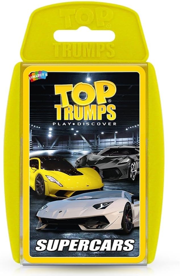 Top Trumps Supercars Portable Educational Card Game