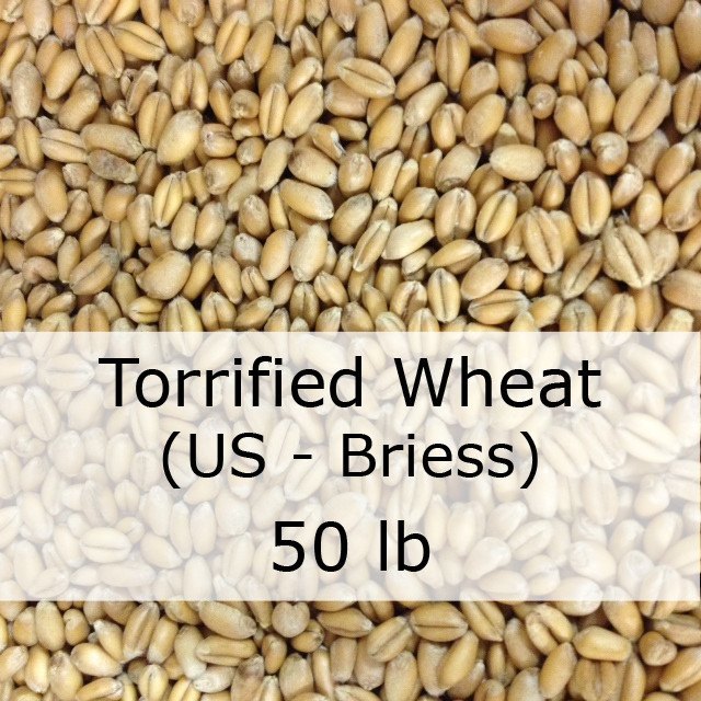 Grain - Torrified Wheat 50 LB Sack (US - Briess)