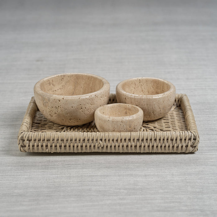 Travertine Bowl - Bowls by Carlyle Avenue