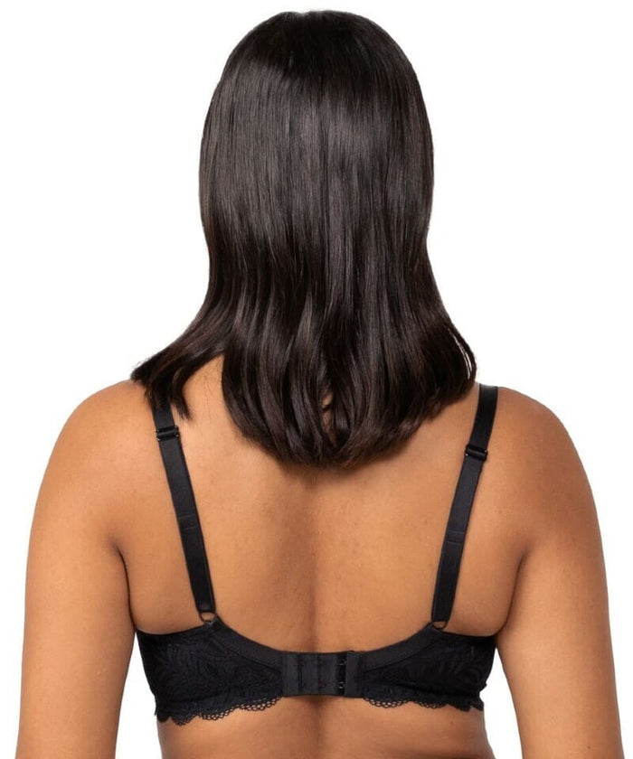 Triumph Essential Lace Underwire Half-Cup Padded Balconette Bra - Black Bras