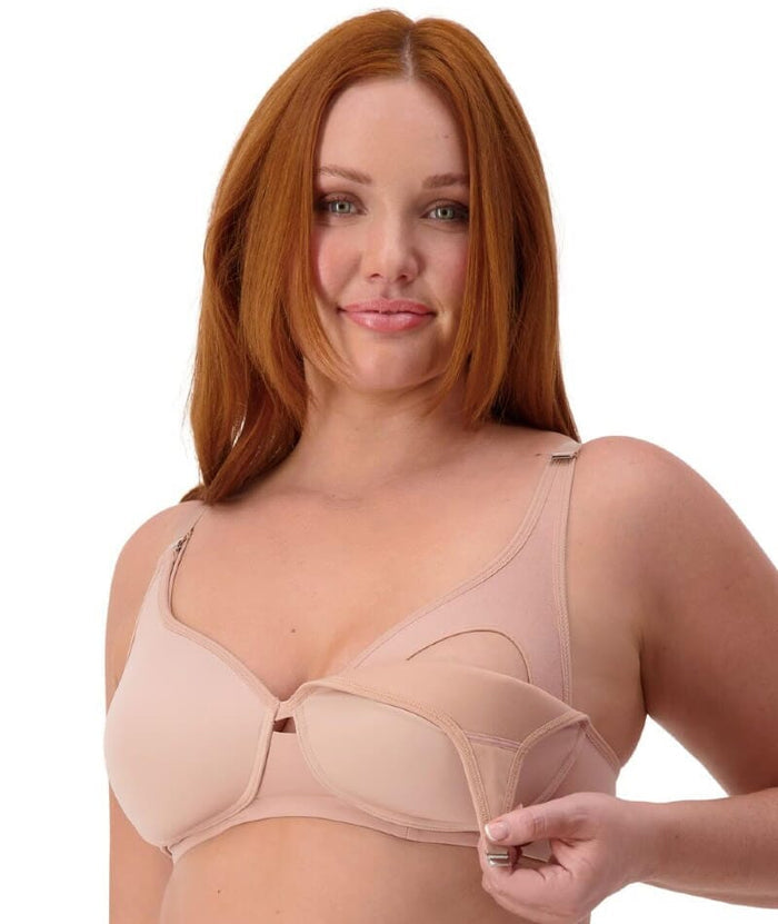 Triumph Gorgeous Maternity Padded Wire-free Bra - Blusher Beige Bras