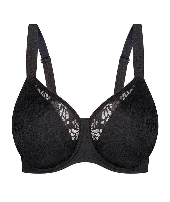 Triumph Lacy Minimizer Bra - Black