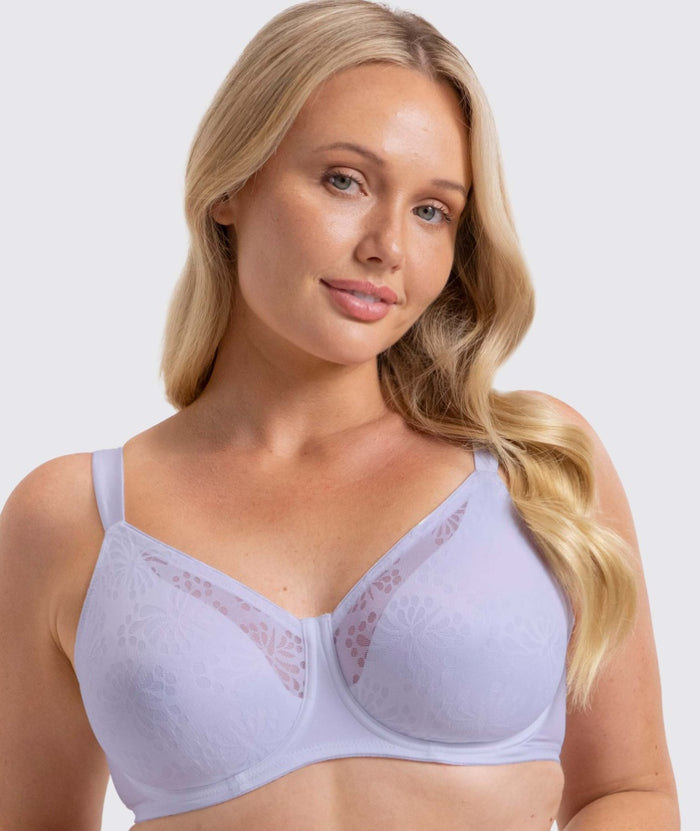 Triumph Lacy Minimizer Bra - Lilac