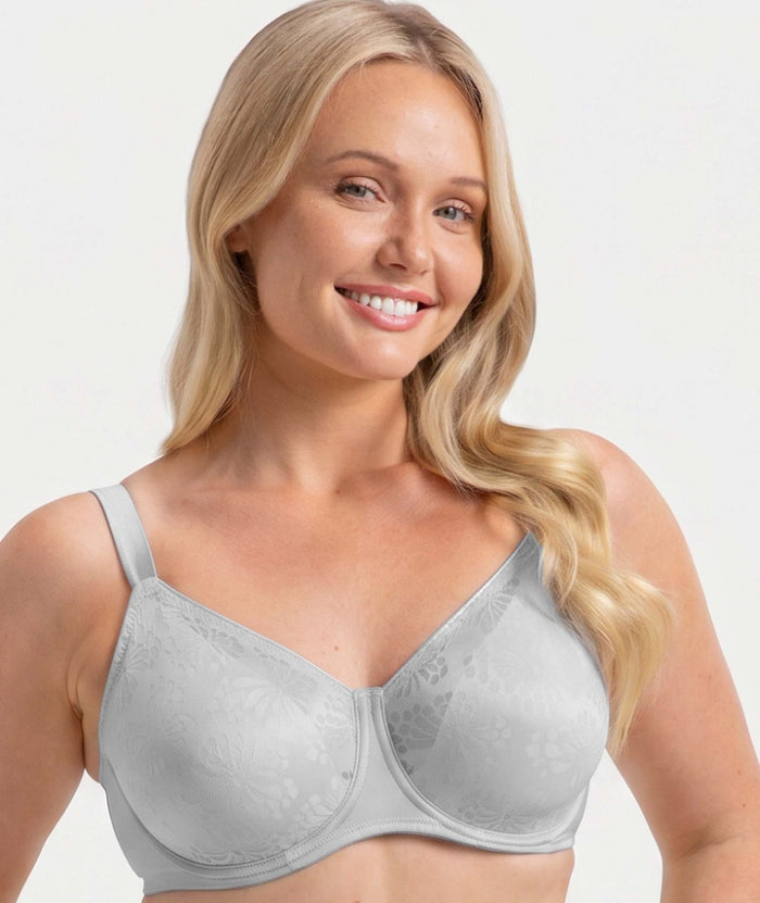 Triumph Lacy Minimizer Bra - Pearl Grey